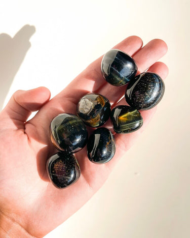 Blue Tigers Eye Halo Quartz